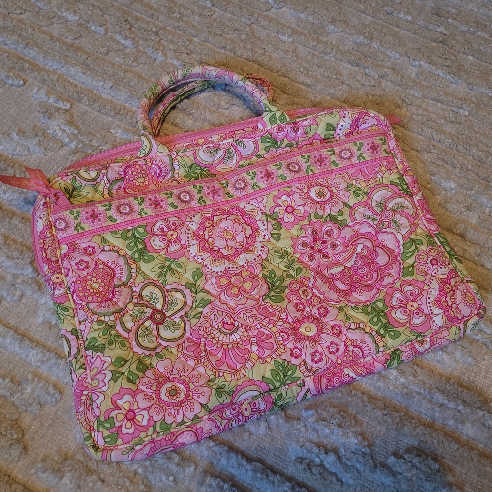 Vera Bradley Computet Bag in Pink Petal